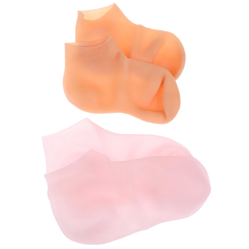

New 1Pair Feet&Hand Care Socks Gloves Moisturizing Silicone Gel Socks Foot Skin Care Hand Protectors Anti Cracking Spa Home Use