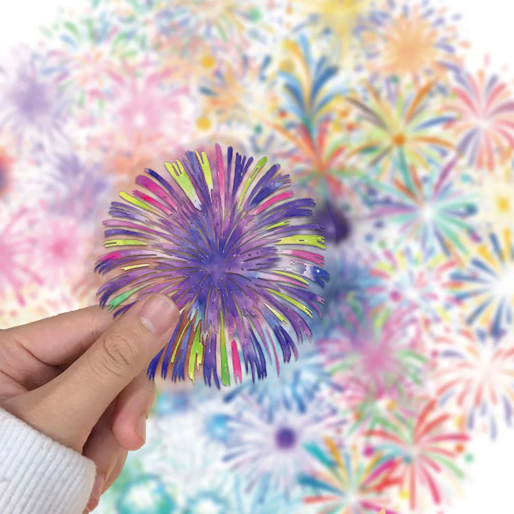 50PCS Creative  PET Transparent Material Stickers Phone Case Decoration Personalized Waterproof Stickers