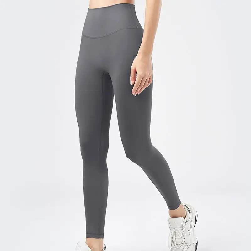 

Women's tight hip-lifting cycling pants nude fitness clothes sports pants quick-drying high waist nine-point yoga pants