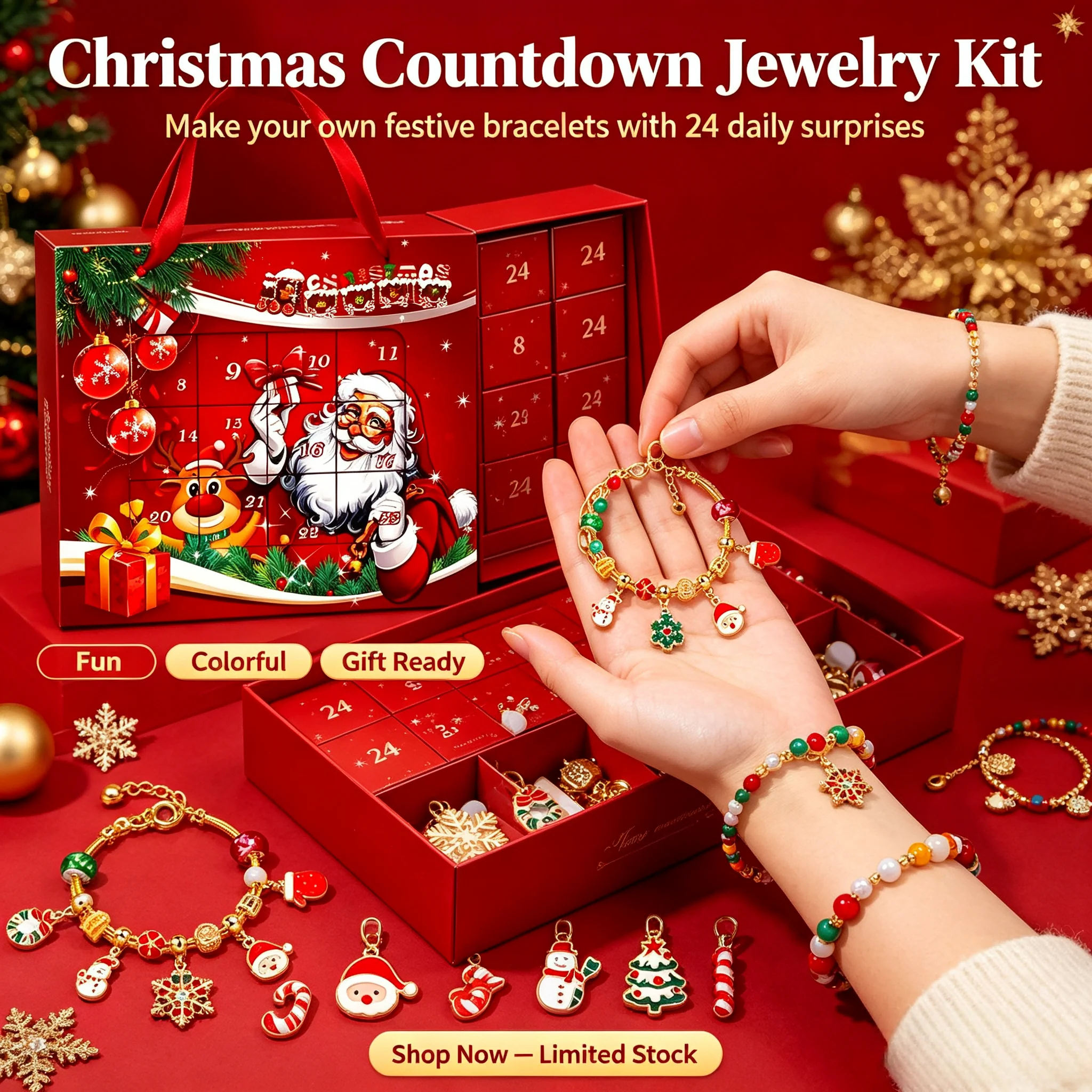 Christmas Advent Calendar Char - đánh giá và giá Jewelry Making Kit For Kids