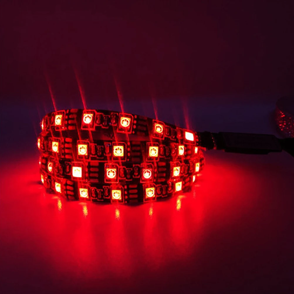 

Меняющая цвет SMD 5050 RGB светодиодная лента DC5V USB-кабель Гибкая лента Веревочные фонари для фонового освещения и