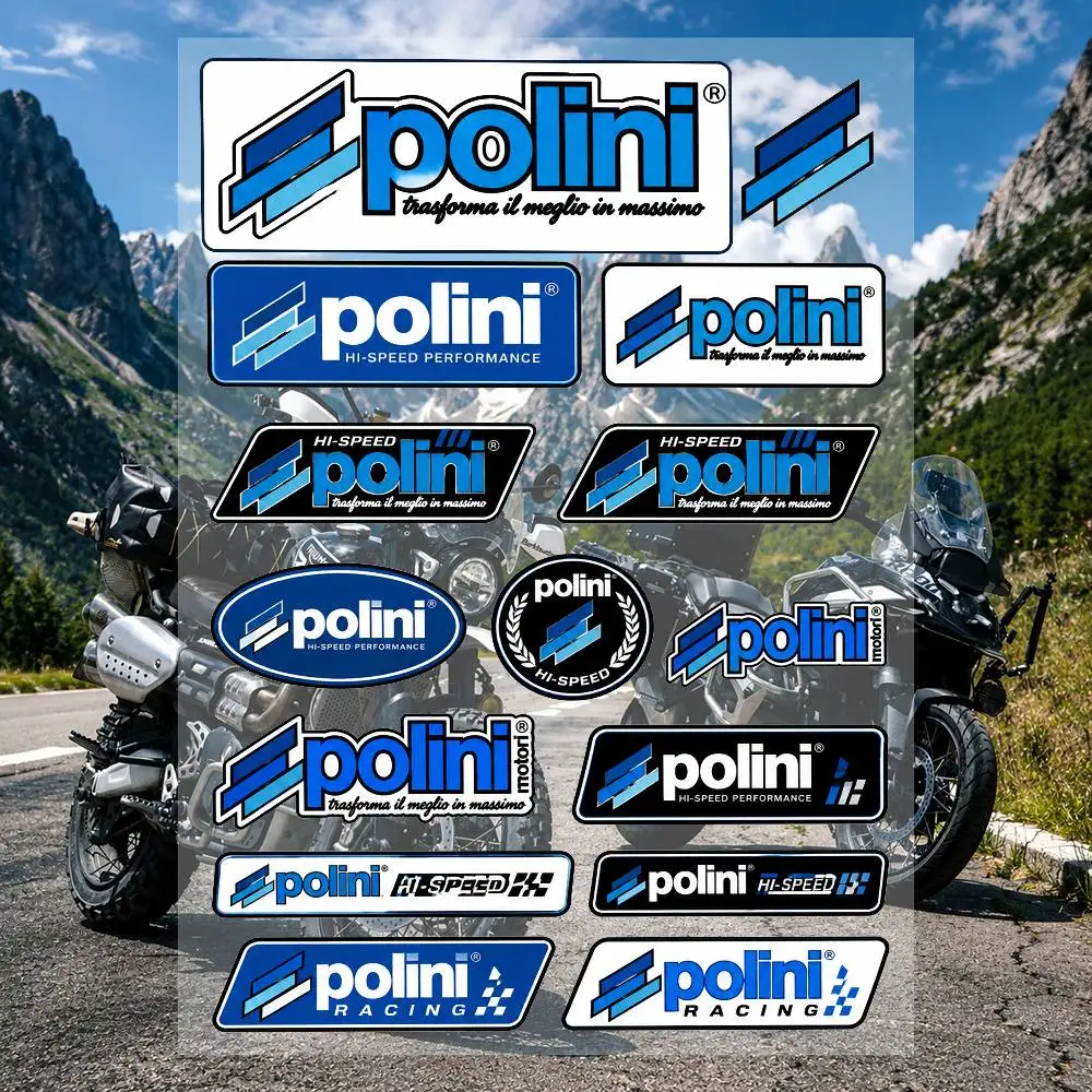 A-P-po-li-ni Racing Motorcycle Stickers Set Waterproof Vinyl Decals For Helmet Motorcycle Car Laptop Skateboard Luggage
