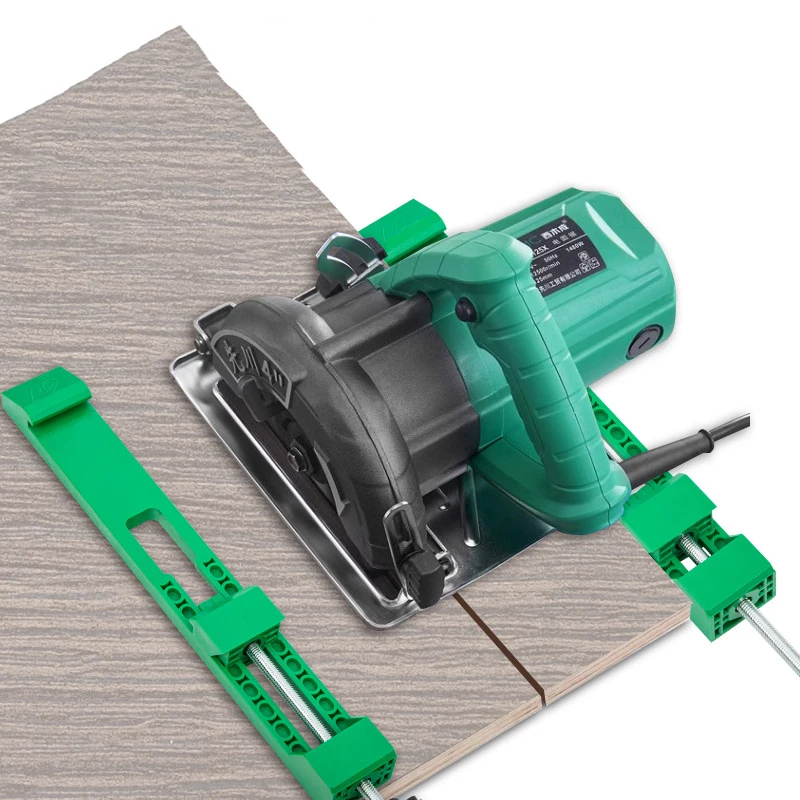 

1Pc13.5-19.9cm Adjustable Cutting Machine Base Guide Electric Circular Saw Milling Positioning Clamp Tasks Woodworking Tool