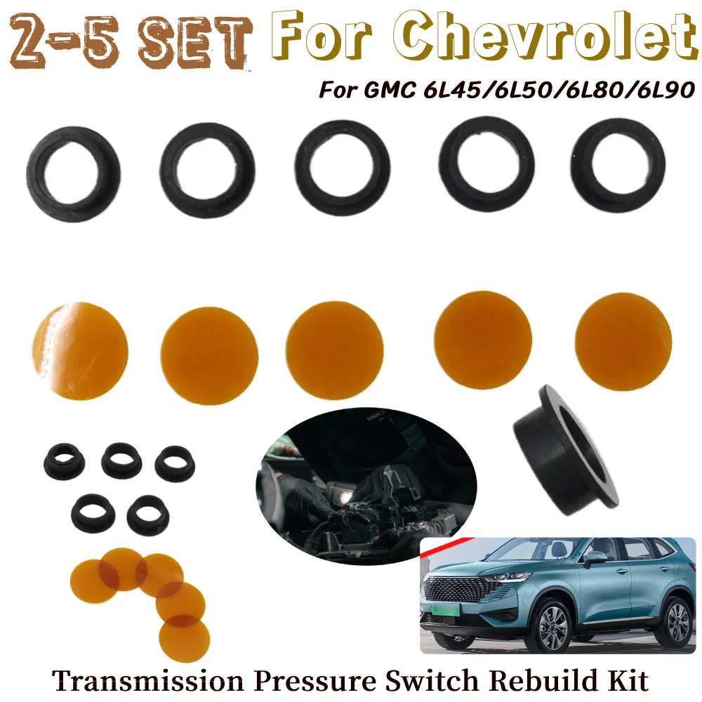 

2-5 Set Transmission Pressure Switch Rebuild Kit for Chevrolet for Cadillac for GM 6L45/6L50/6L80/6L90/6T70/6T75