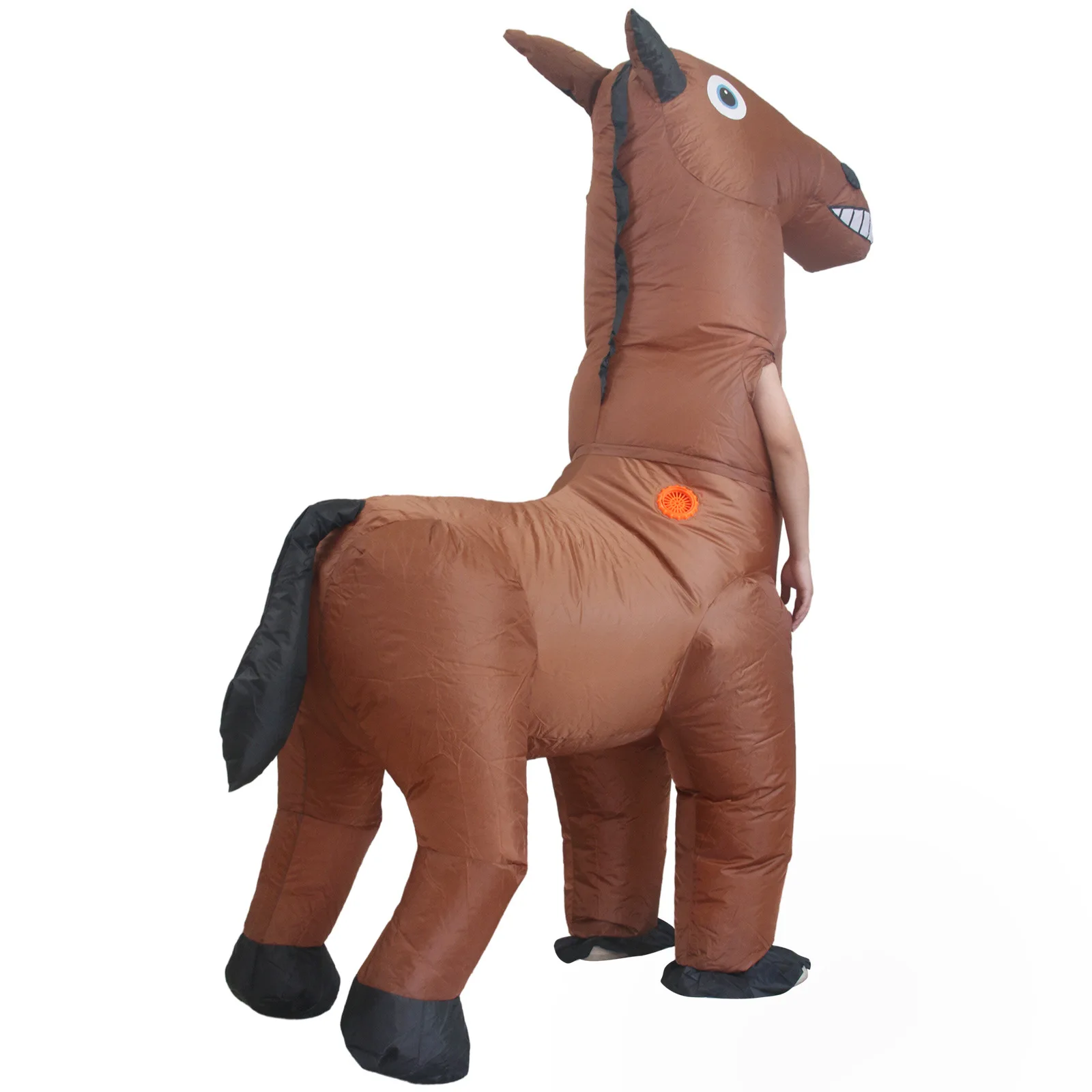 Paard Opblaasbaar Kostuum Grappig Dier Karakter Cosplay Kostuum Halloween Carnaval Verjaardagsfeest Festival Podium Mascotte Rekwisieten