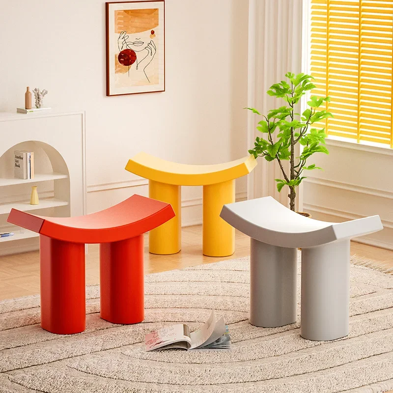 Nordic Dumbo shoe changing stool Internet celebrity plastic children's stool home door low stool