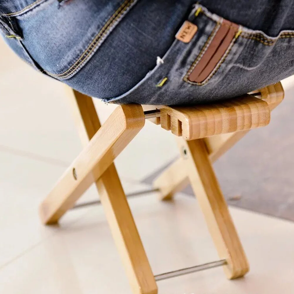 

Adjustable Wooden Guitar Stool Foldable Portable Guitar Seat Stool Lightweight with Storage Bag for Long Sessions