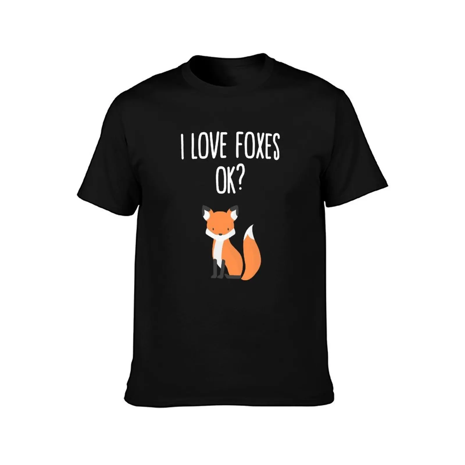 أنا أحب الثعالب موافق - Fox T-shirt g man تي شيرت للرجال تي شيرت مطبوع حسب الطلب