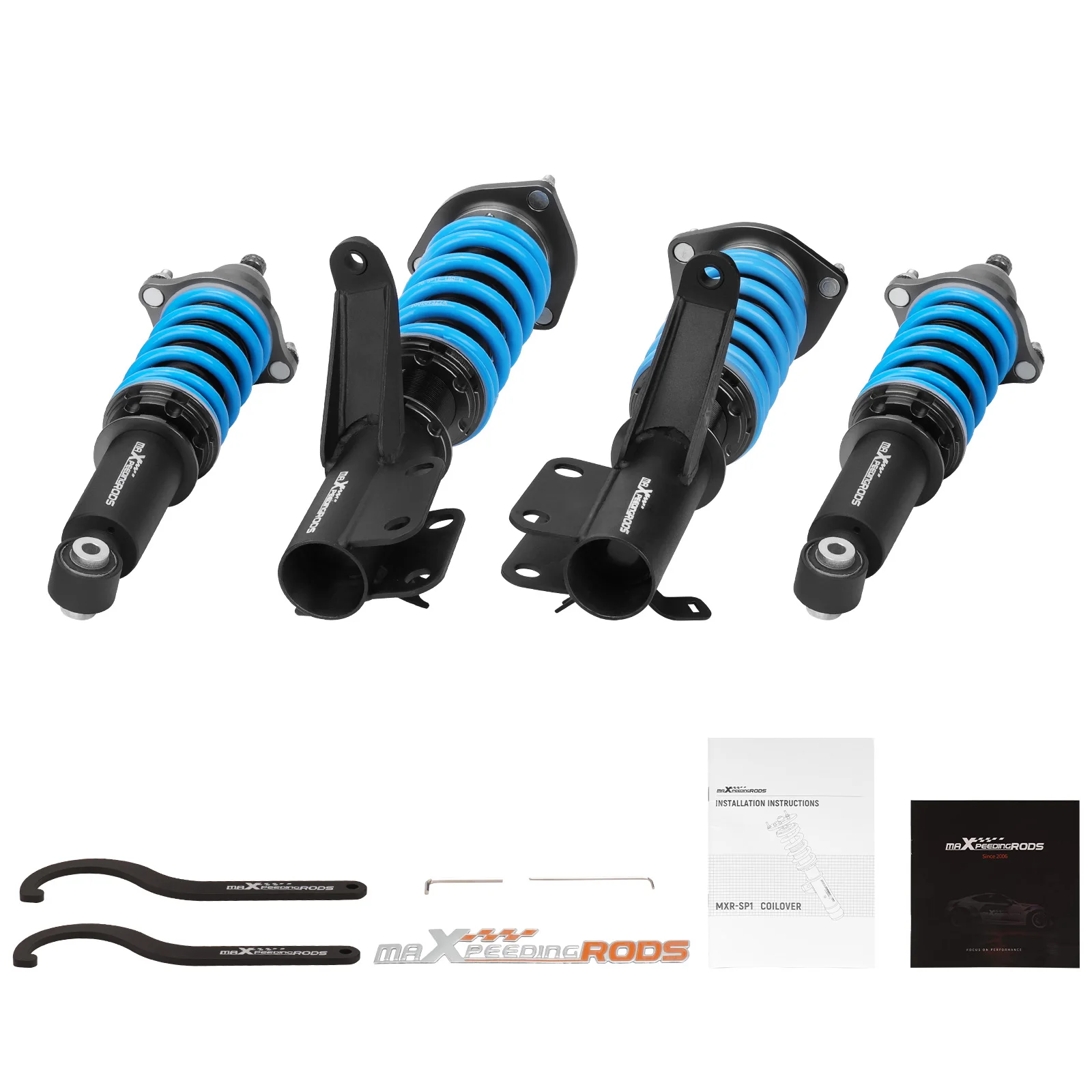 MaXpeedingrods Coilovers 24 Way Damper Adjustable Shocks for Acura RSX & Type-S Honda Integra DC5 2001-2006