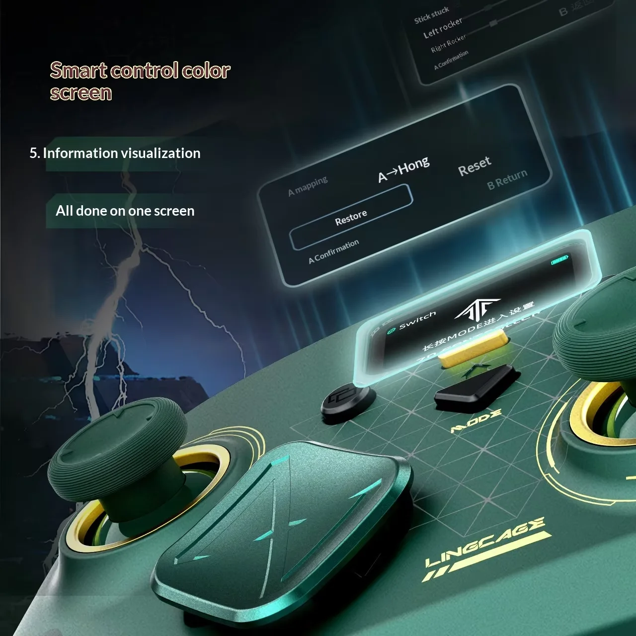 ZD Classic Legend Spirit Cage Joint Limited Edition Game Controller Elite Modular Sensory For NS/PC/Phone 3Mode Gamepads