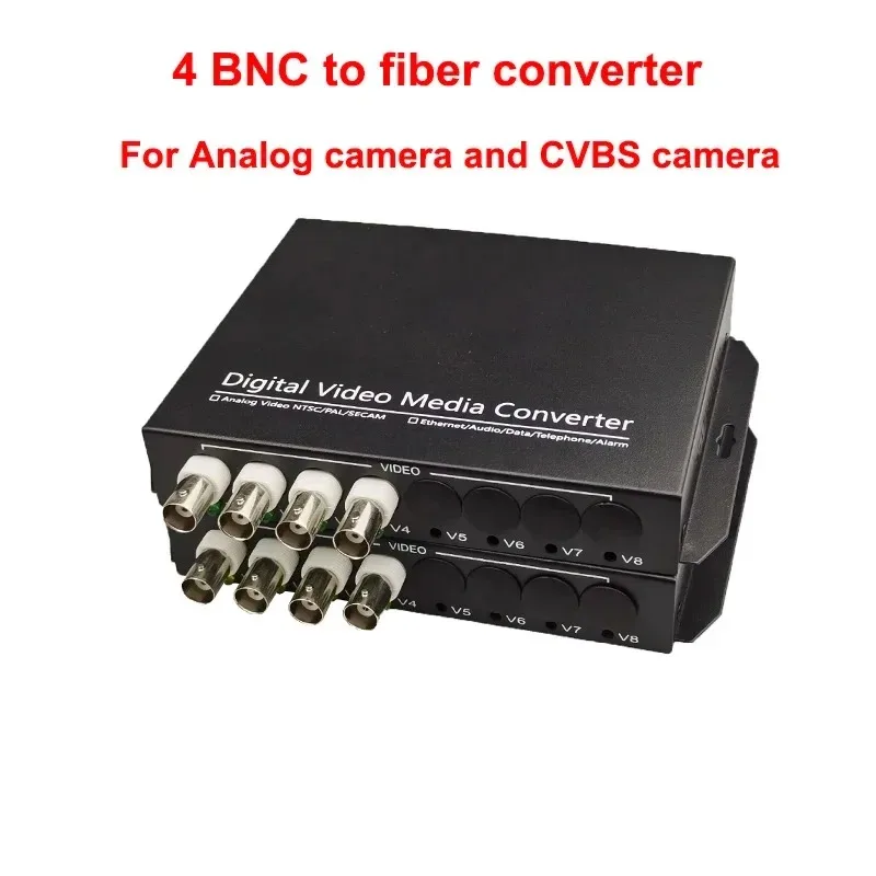 

Уникальные 4-канальные цифровые видеооптические оптоволоконные медиаконвертеры передатчик/приемник для аналоговой камеры видеонаблюдения CVBS камера