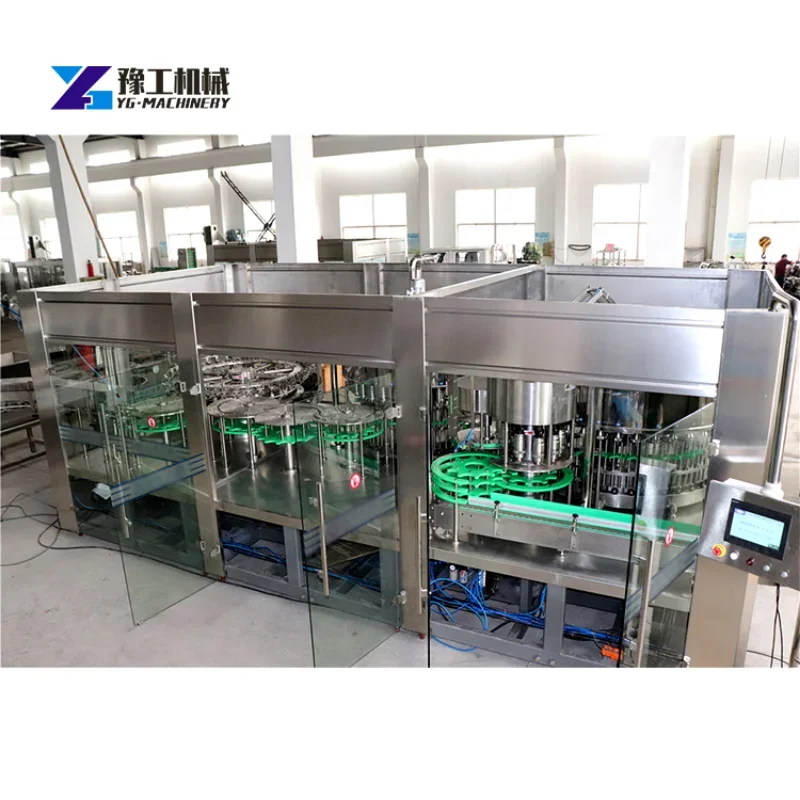 Automatic 3 In 1 Automatic Water PET Bottle Filling Capping Machines or Bottling Plant Machine Equipment Production Line