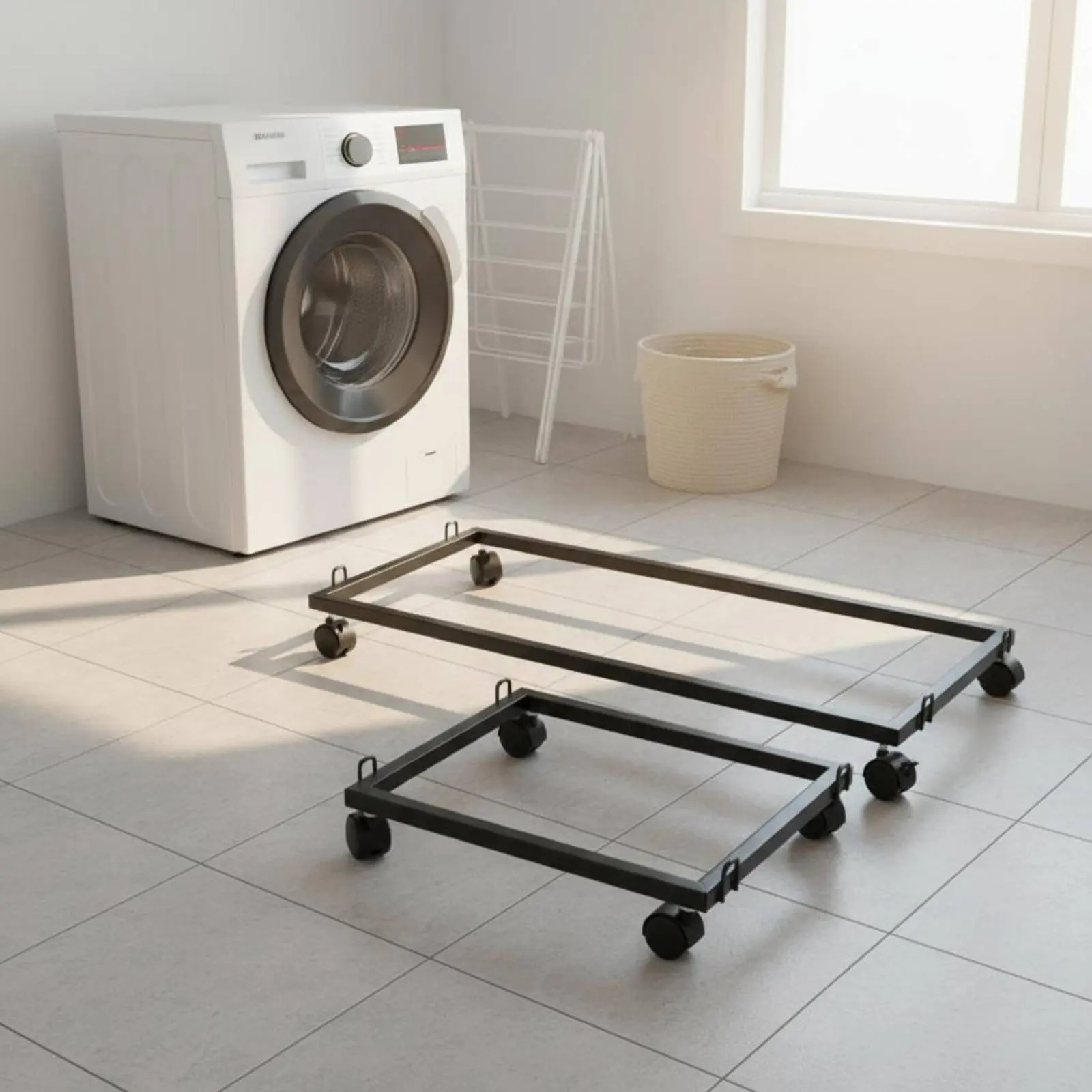 

Rectangular Moving Transport Trolley Versatile Sturdy Duty Appliance Mover Metal Piano Mover Effortless Rolling Casters