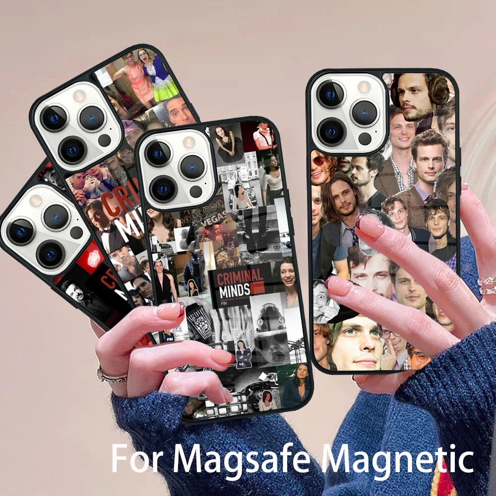 

Criminals Minds TV Phone Case Magesafe Magnetic Wireless Charge Cover For IPhone 16 11 12 13 14 15 Pro Max Plus Mini
