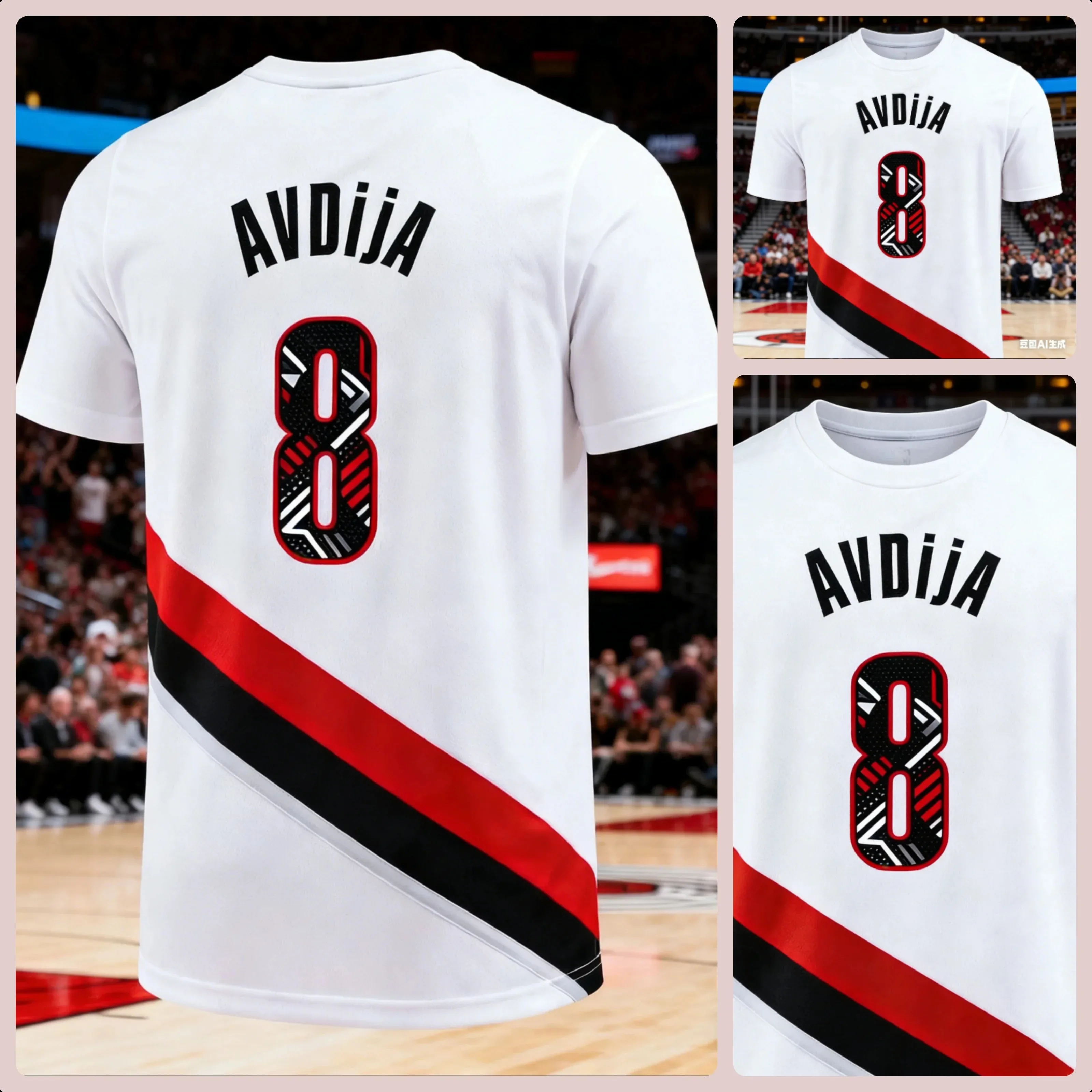 2026 MEN S DENI AVDIJA 3D AI BASKETBALL JERSEY YOUTH TRAINING QUICK DRY SPORTSWEAR FOR MEN LIGHTWEIGHT BREATHABLE SPORTS TOP