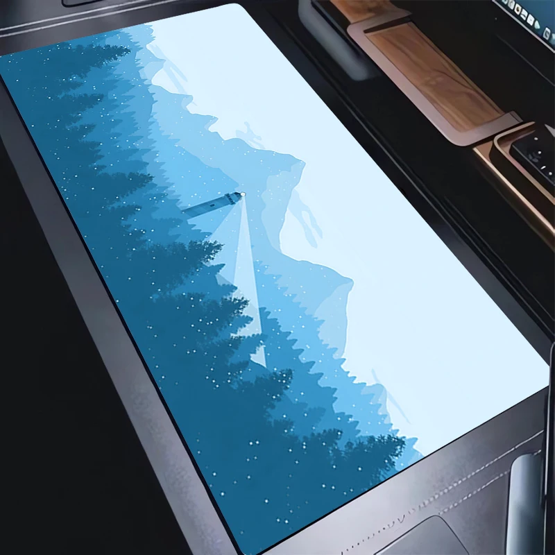 Muismat Laptop Gaming Accessoires Toetsenbord Pad Cartoon Anime Vuurtoren Uitgebreide Desktop Mat PC Kawaii Antislip Gamer Muismat