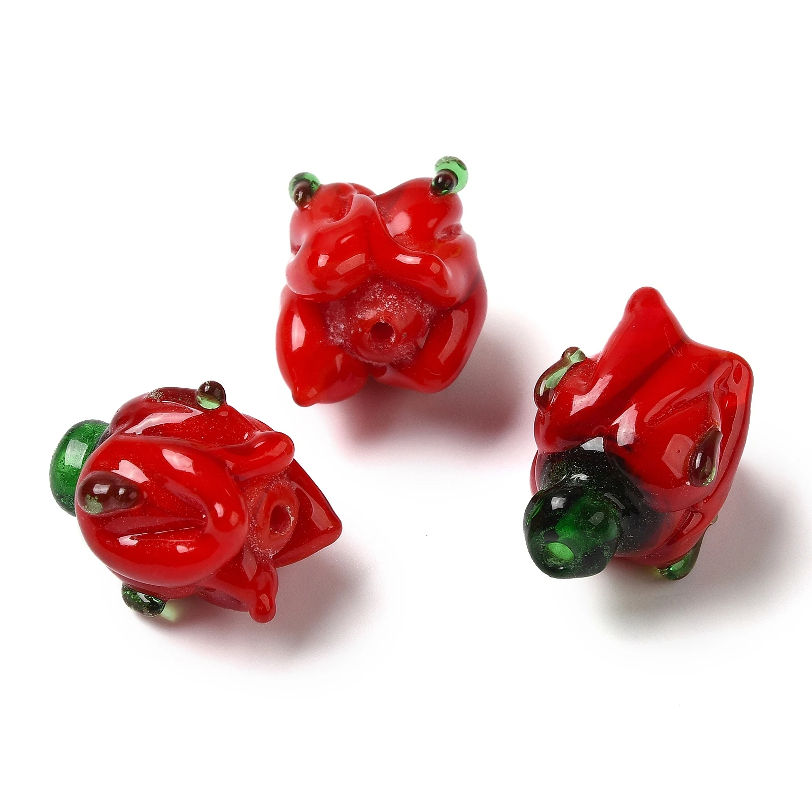 20PCS Handmade Lampwork Beads Flower for Making DIY Jewelry Necklace Bracelet Earring Jewelry Craft Supplies