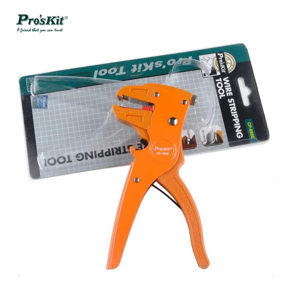 

Pro'sKit CP-080E Wire Stripping Tool (Stripping Flexible Cable From 0.2~4MM)