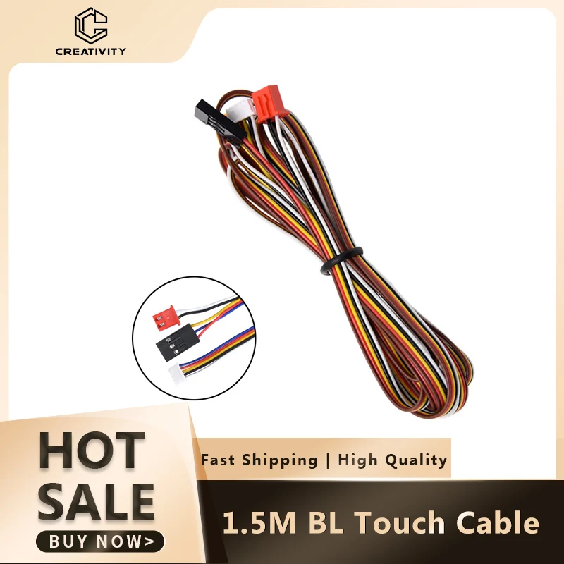 3D Printer Parts BL Touch Cable 1.5M/150cm wire Extension Cable 3D Touch Wire Five-Color Cable  For Ender 3 CR 10 3D Printer