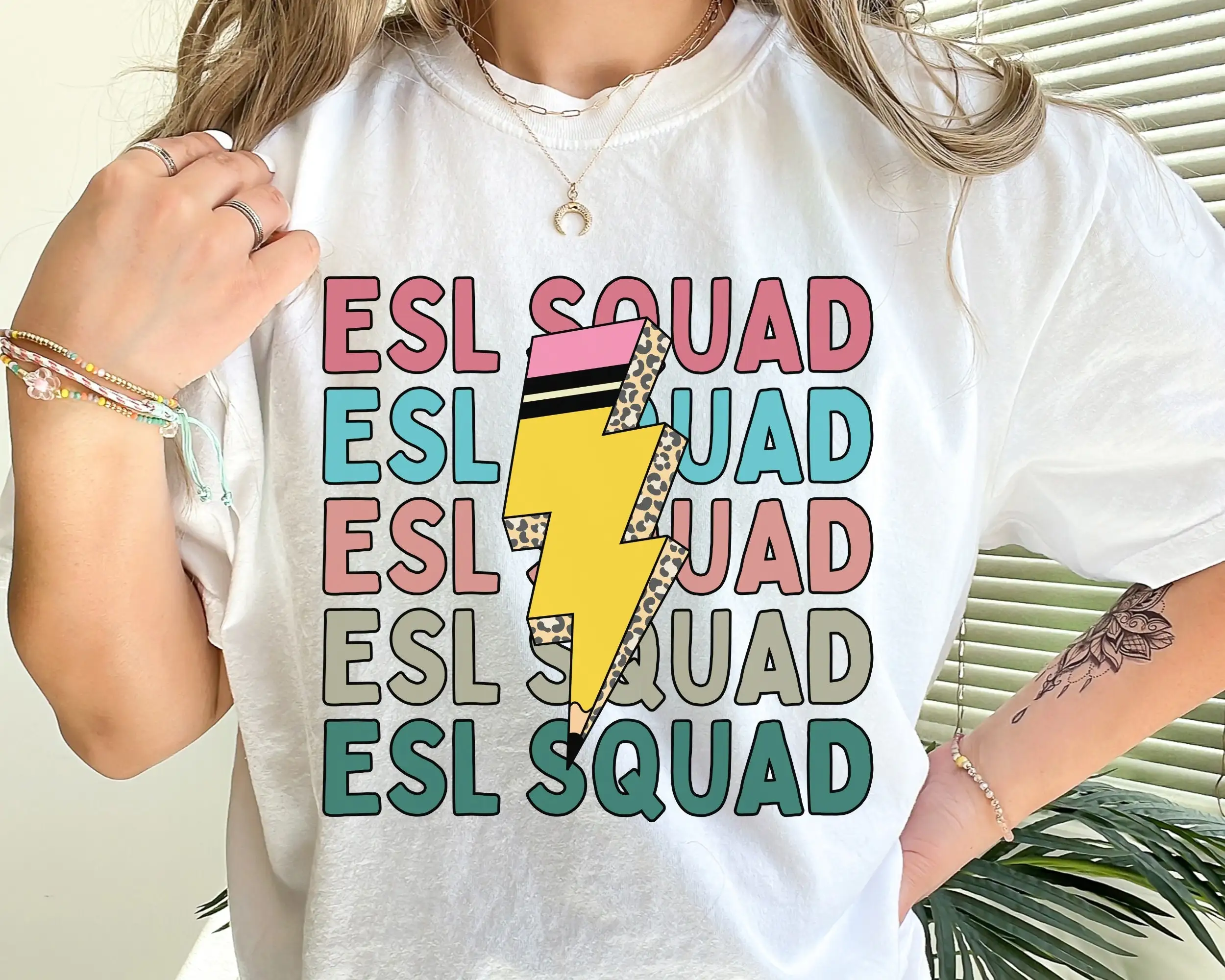 Esl Squad T Shirt Teacher Team S