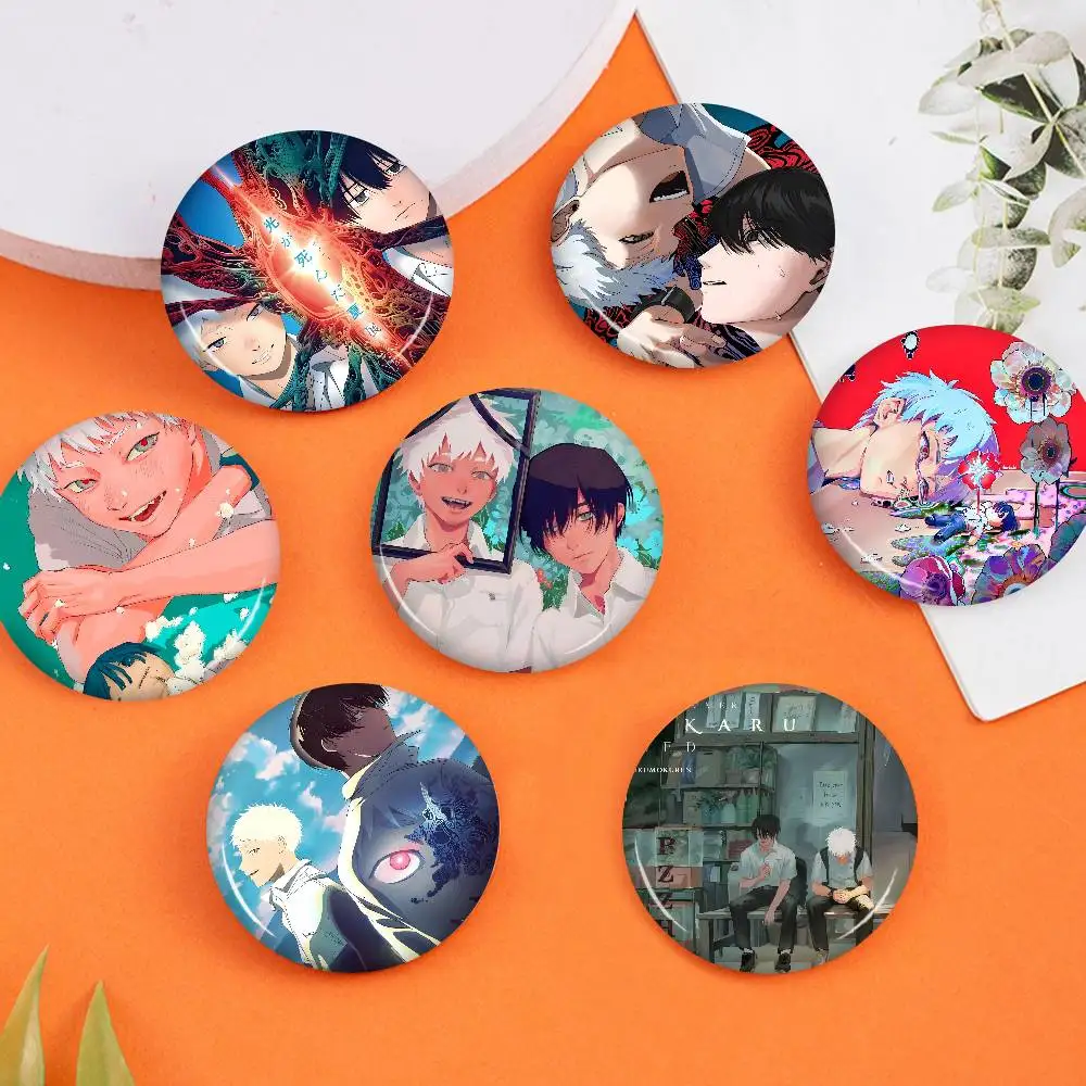 Anime The S-Summer H-Hikaru D-Died 58mm Cute Anime Figure Icon Badge Handmade Tinplate Brooch for Backpack Clothes Chest