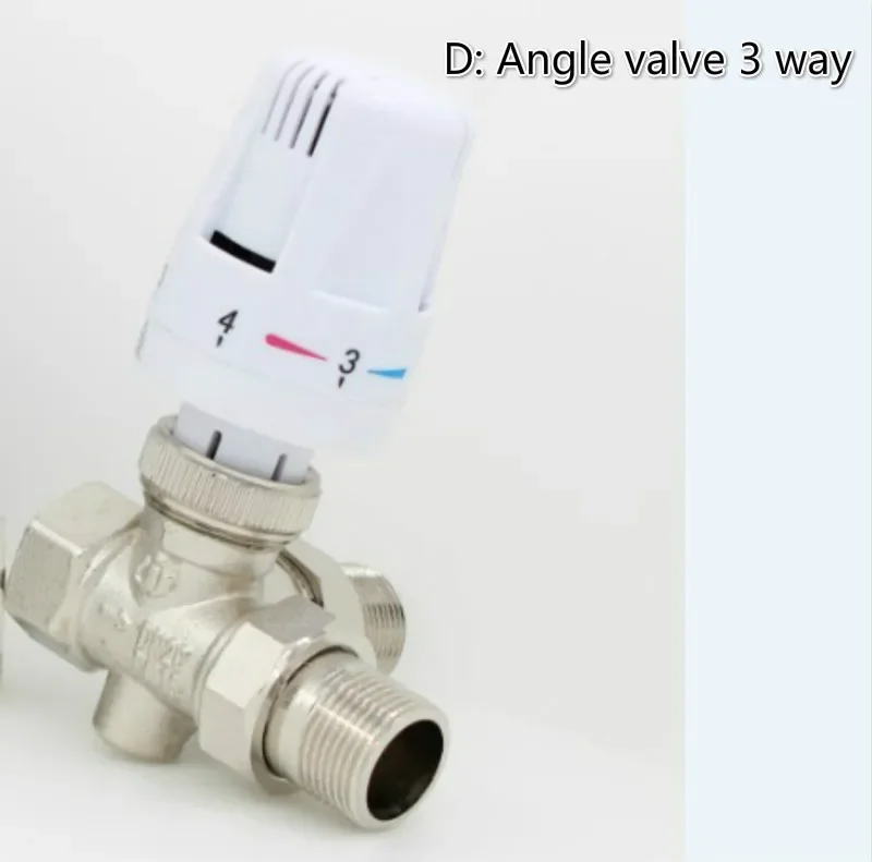Thermostat radiator control Thermostatic radiator valve  brass valve Thermostatic radiator head DN15 DN20 DN25