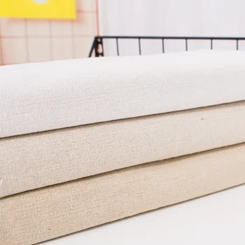 테이블 장식용 코튼 린넨 우븐 원단, 자수 연습 원단, 커튼, 수제 DIY 원단, 150x20 cm, 150x50cm 