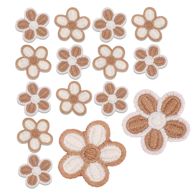 

20 шт. 3,5 см нашивки для шитья с маленькими цветами аппликация для вышивки «сделай сам» сумки аксессуары для волос «сделай сам» Цветочные нашивки