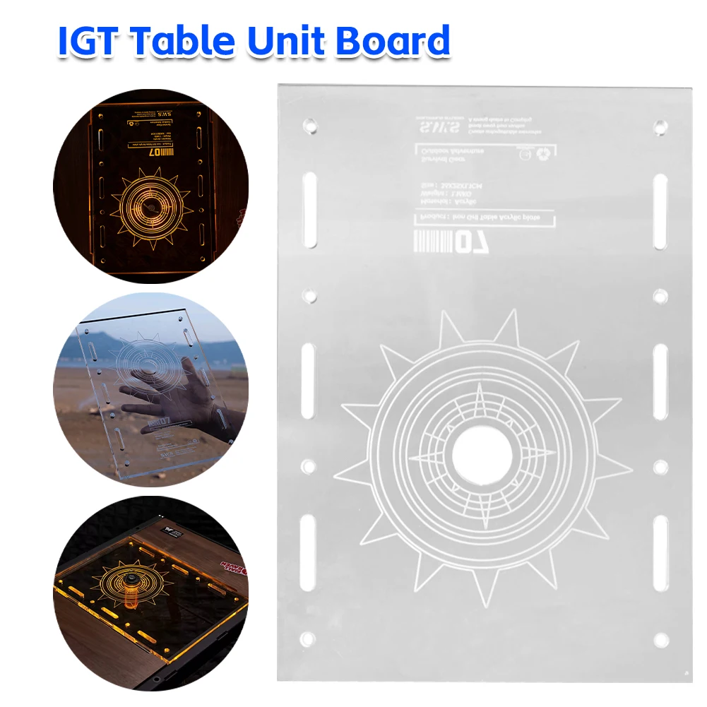 

Акриловая прозрачная столешница для стола, многофункциональная портативная доска для кемпингового стола, аксессуары для стола IGT