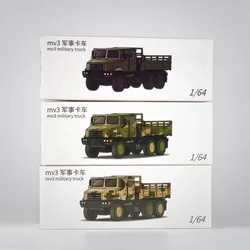 JKM 1/64 China Military Vehicle CA30 Transport Truck MV3 Model Car Friends Die-casting Automotive Model Ornaments Cas Toys