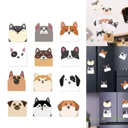 12x/Set Animal Note Pad Cartoon Dogs Sticky Note Funny Small Sticky Pad Self-Adhesive Sticky Memos Pad for Office