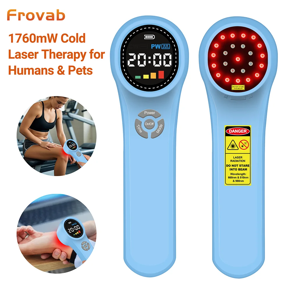 Professional Advanced LLLT Cold Laser Therapy Device Red Near Infrared Light Therapy Handheld Physiotherapy Machine Pain Relief