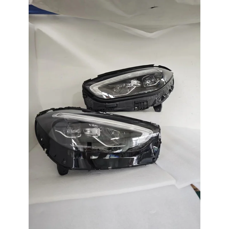 LED Headlight Assembly for Mercedes-Benz C-Class W206 2022-2025 | Low Profile Design | Complete Pair Left Right | Adaptive Beam,