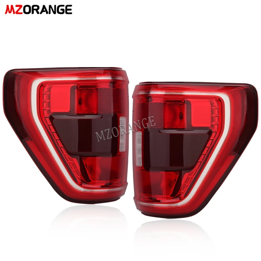 

Tail Light for Ford F150 F-150 XLT 2021 -2023 Rear Brake Turn Singal Reverse Lamps With Bulbs Blind Spot Holes accessories