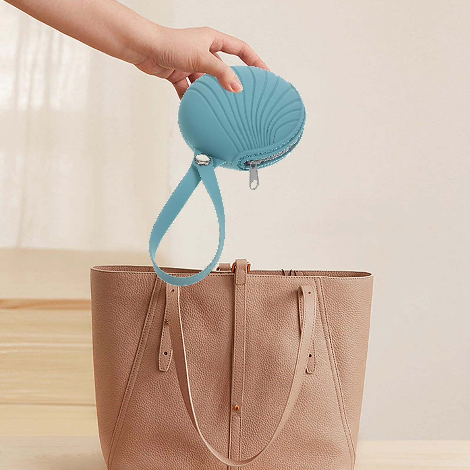 

Silicone Pacifier Storage Bag Holder Case for Diaper Container Menstrual Cup