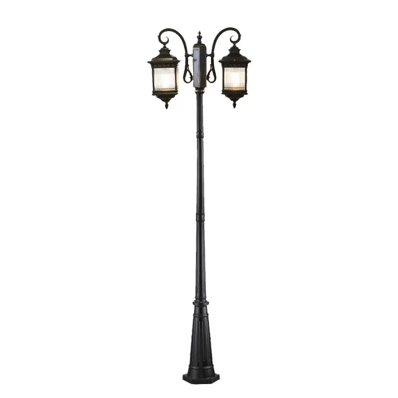 

2.6M Street Light, Double Headed Courtyard Light, Outdoor Light, Outdoor Waterproof Lawn Light, Landscape High Pole Light