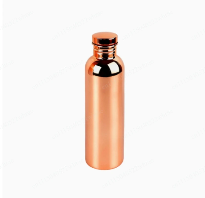 Vintage Embossed Copper Water Bottle 500ml Handmade Copper Drink Container Leak Proof For Home Gift