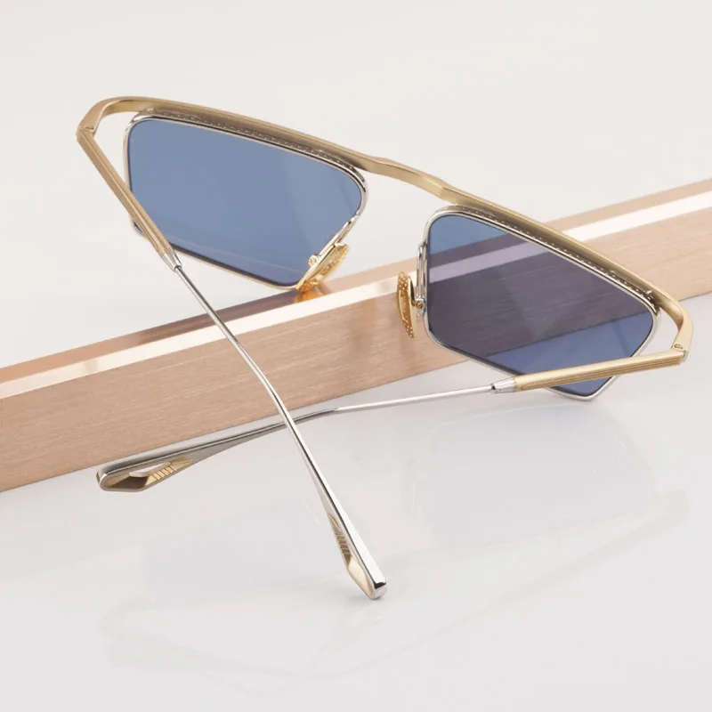 

Alloy Crafted Sunglasses Luxury Brand Rectangle Style Fashion Reteo UV400 Glasses with Case Designer High Quality Men and Women