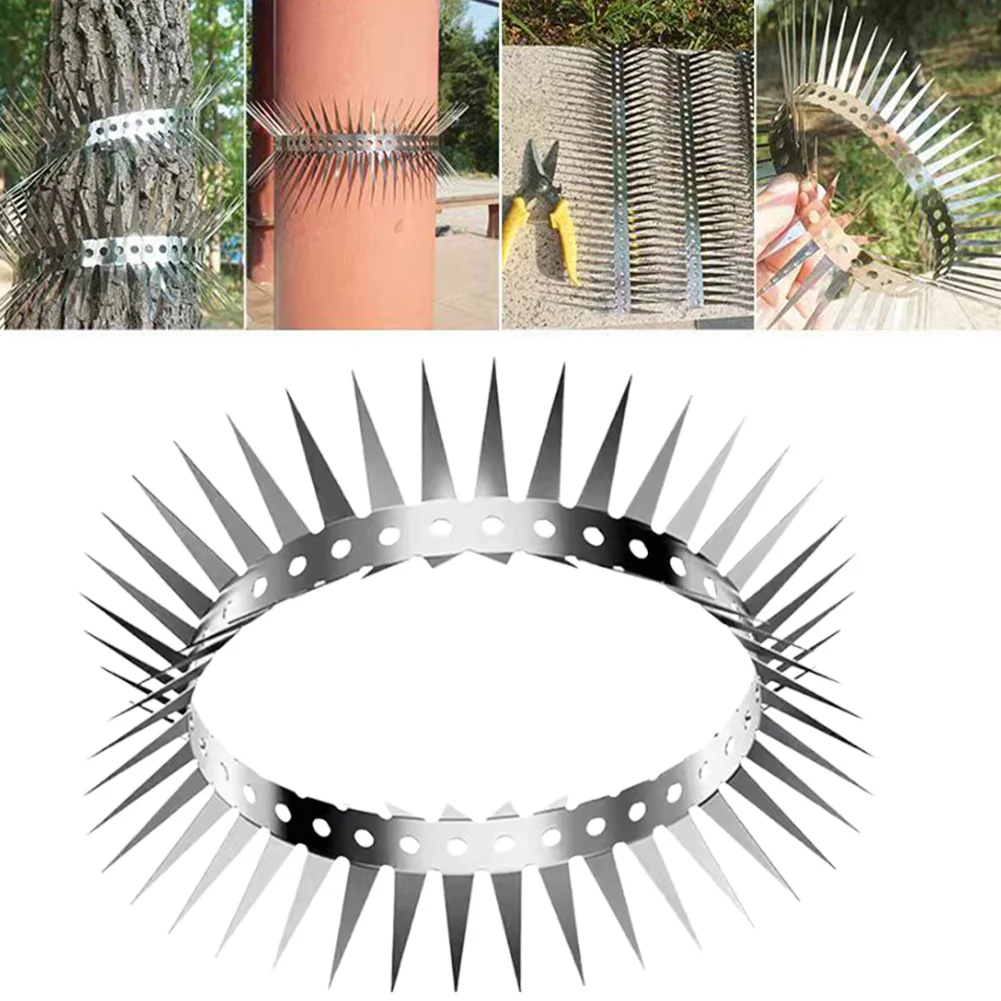 Bird Spikes Keep Birds Squirrel Raccoon Rat Away Bird Deterrent Spikes Pigeon Spikes for Garden Fence Roof Window Sill and Wall