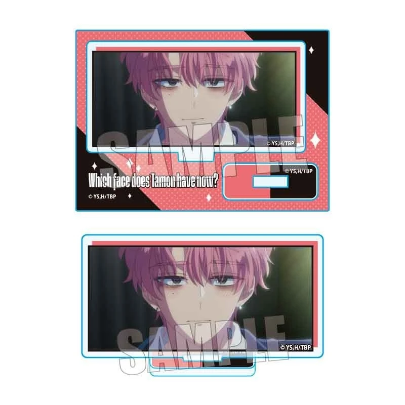 Anime Tamon's B-Side Tamon Fukuhara Rectangle Scene drawing Acrylic Stand Model Plate Keychains Desktop Ornament