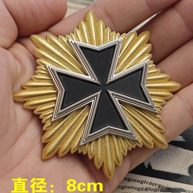 Reproduced Star Emblem Iron Cross Badge Maltese Character Medal H0121+W665-W2