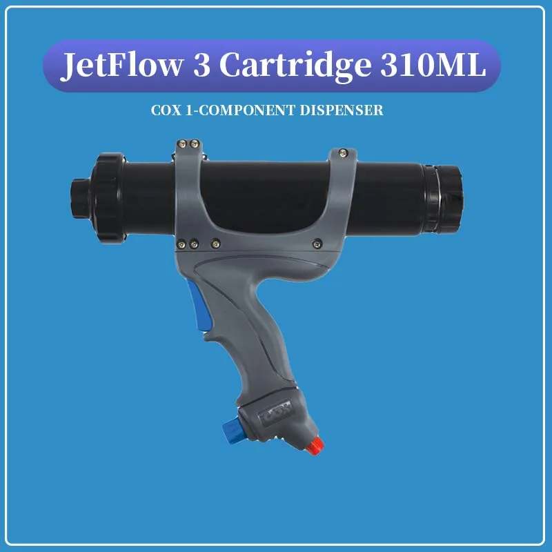 JetFlow 3 Cartridge A 1-Component Pneumatic Bead And Spray Dispenser For 310mL Cartridges Save Pressure Industrial Gun Cartridge