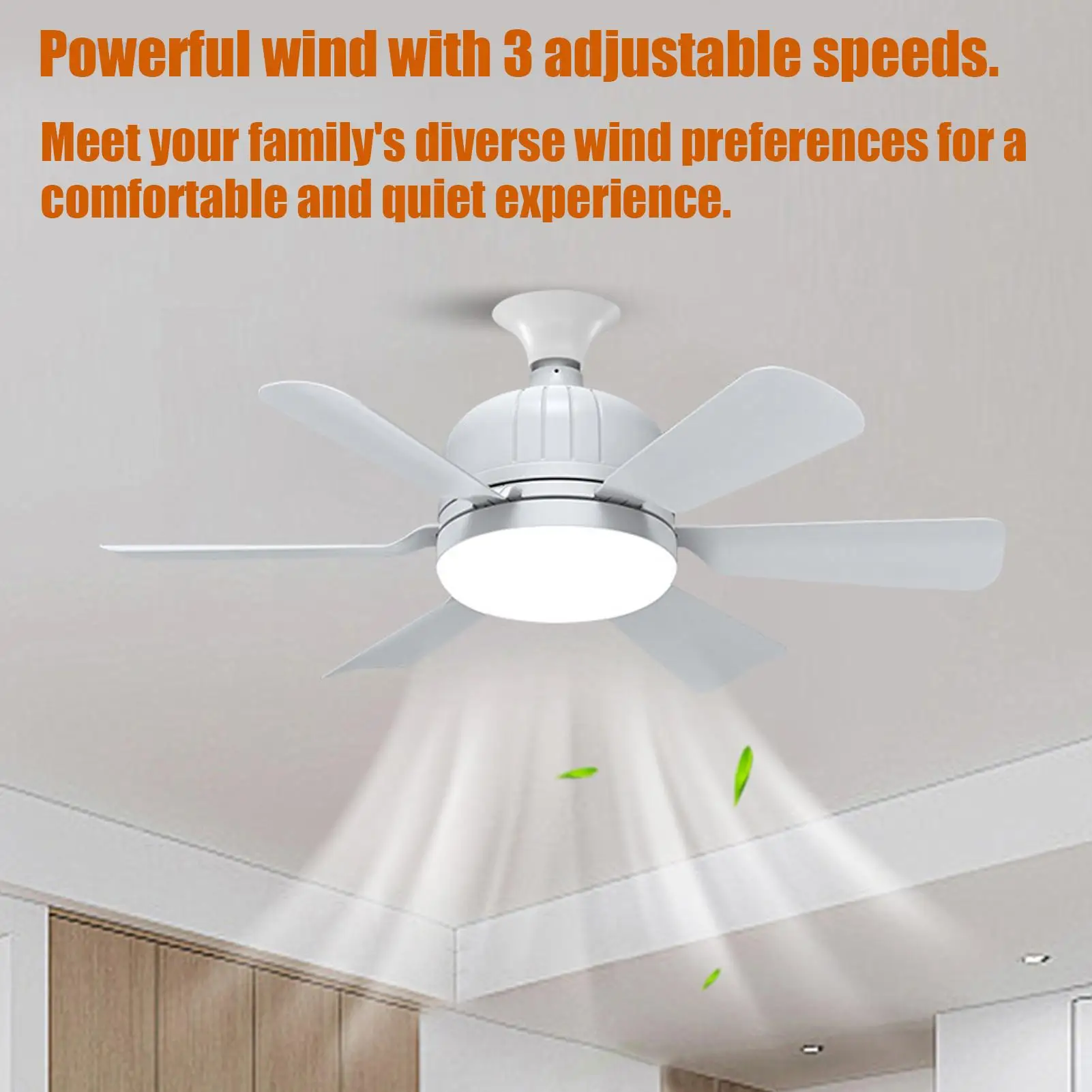 Ceiling Fans With Lights And Remote E27 Bedroom Ceiling Fan 3 Wind Speed Cooling Device For Homeowners Room Decorators Interior
