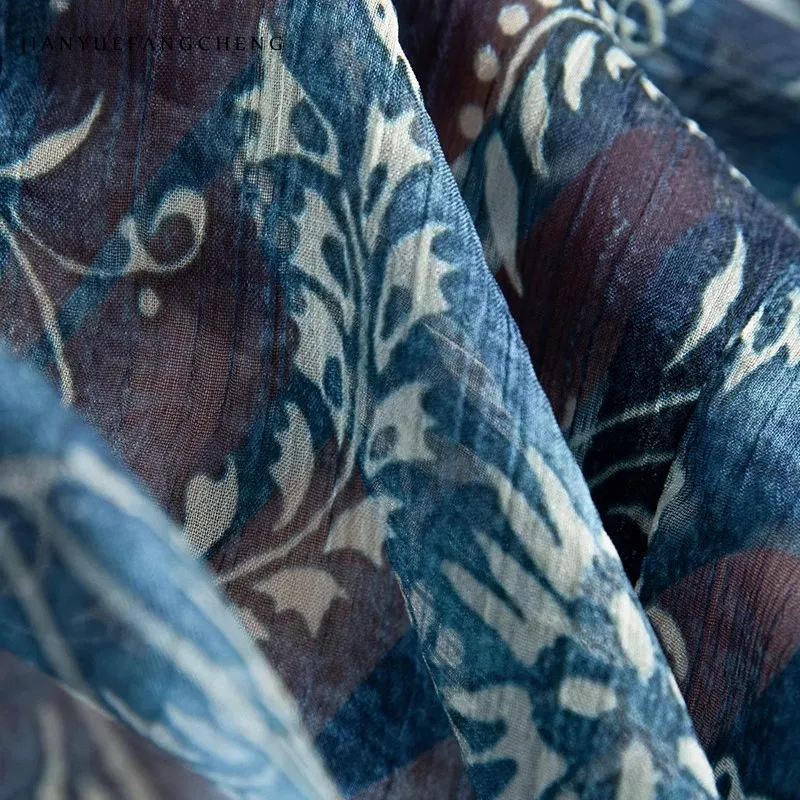 Moda floral plantas imprimir feminino manga curta com decote em v azul chiffon blusa topos para o verão vintage casual magro botão camisas