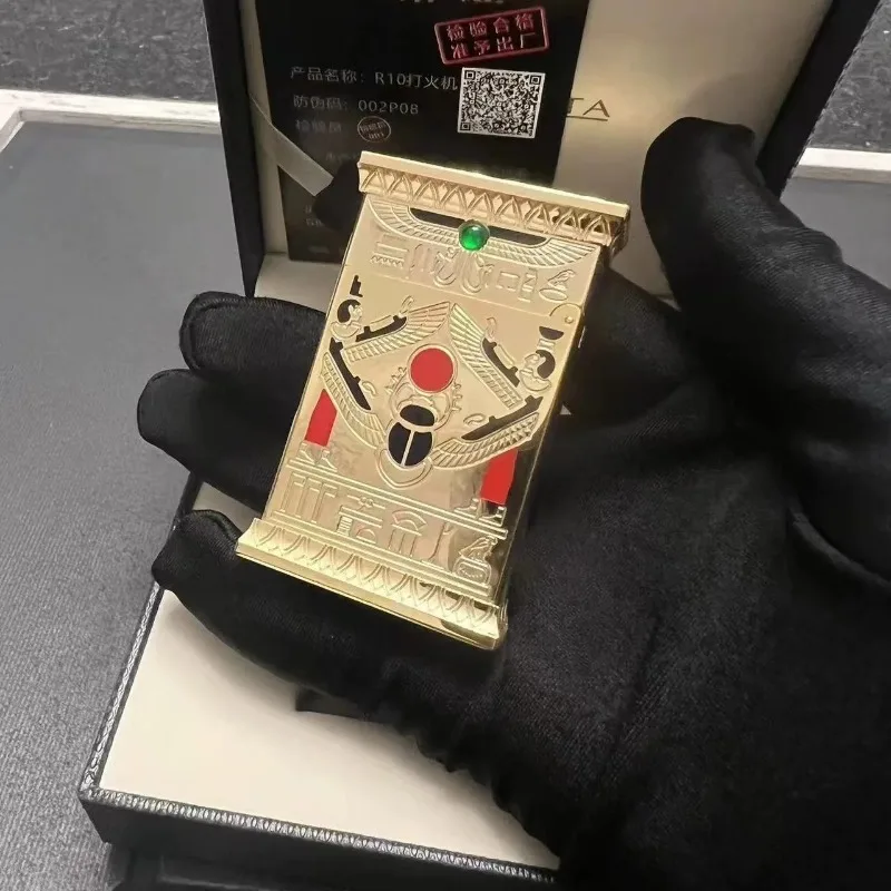 

Good Luck R10 Pharaoh Brass Kerosenes Lighter High-End Men's Gift Unique Design Luxury Flame for Cigars And Cooking