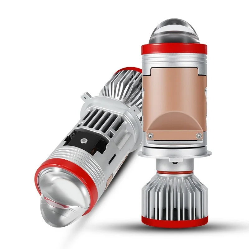 

2Pcs High Power Double Mini Lens H4 LED Headlight Bulb Projector Head Lamp High/Low Beam 400W 95800LM