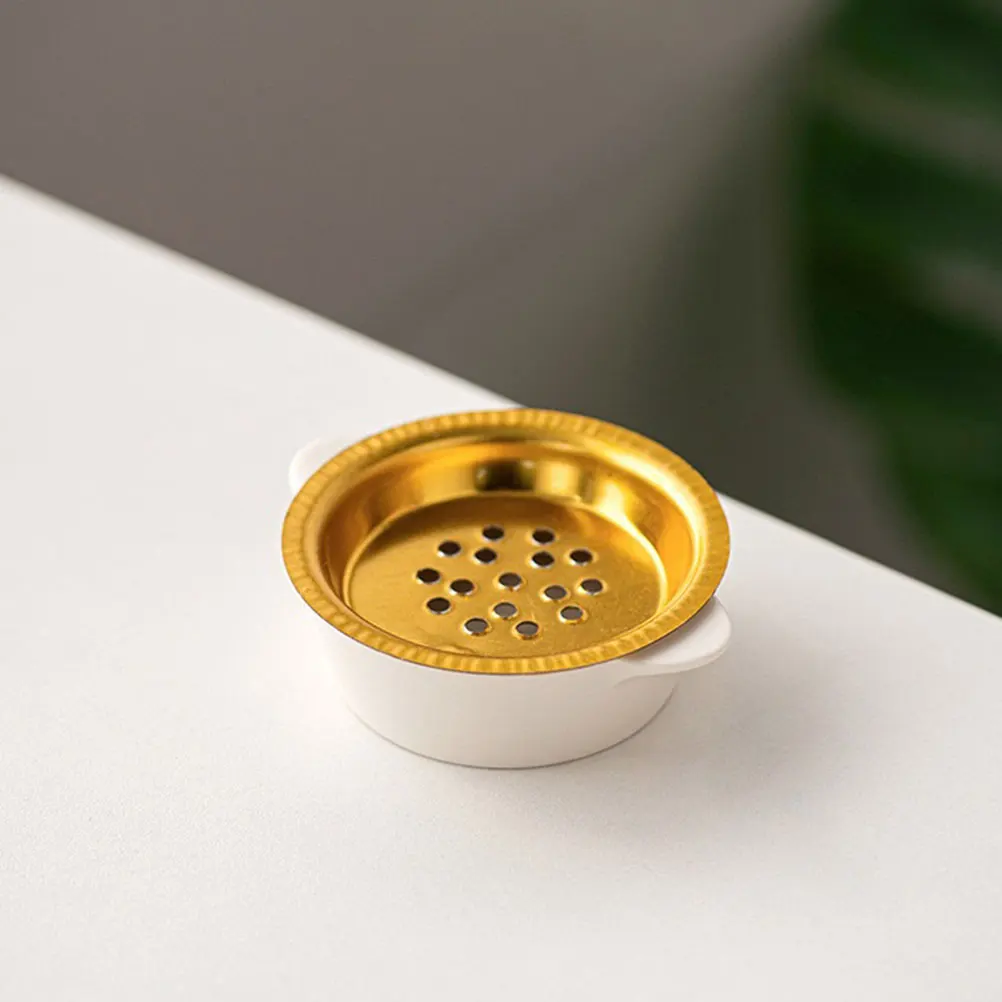 

10 Pcs Incense Burner Accessories Black Screen Holder Trays Censer Stick Metal Charcoal Home Smoker Replacement