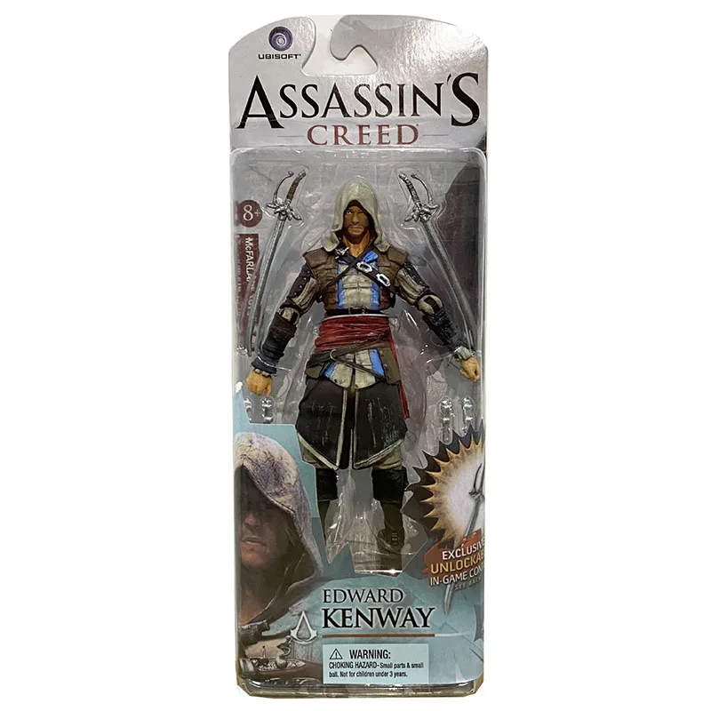 Juego Assassins Creed modelo Conner Edward Kenway Haytham Ezio figura de acción Manga colección Figuras juguetes periféricos