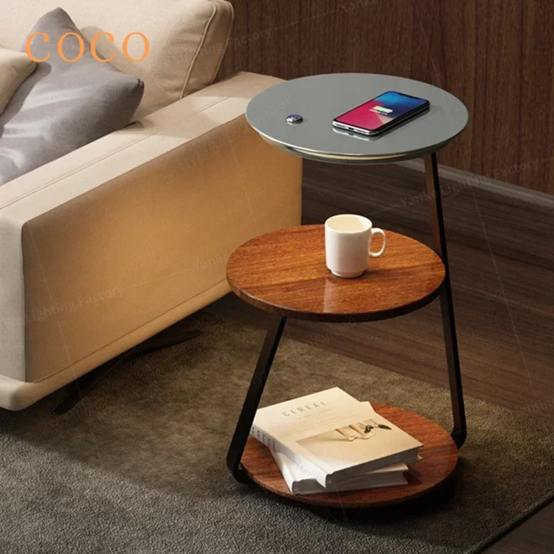 Nordic simple Bedroom LED Floor Lamp with Shelf Perfect Living Room Bedside Coffee Table Lighting Modern Design Home Storage