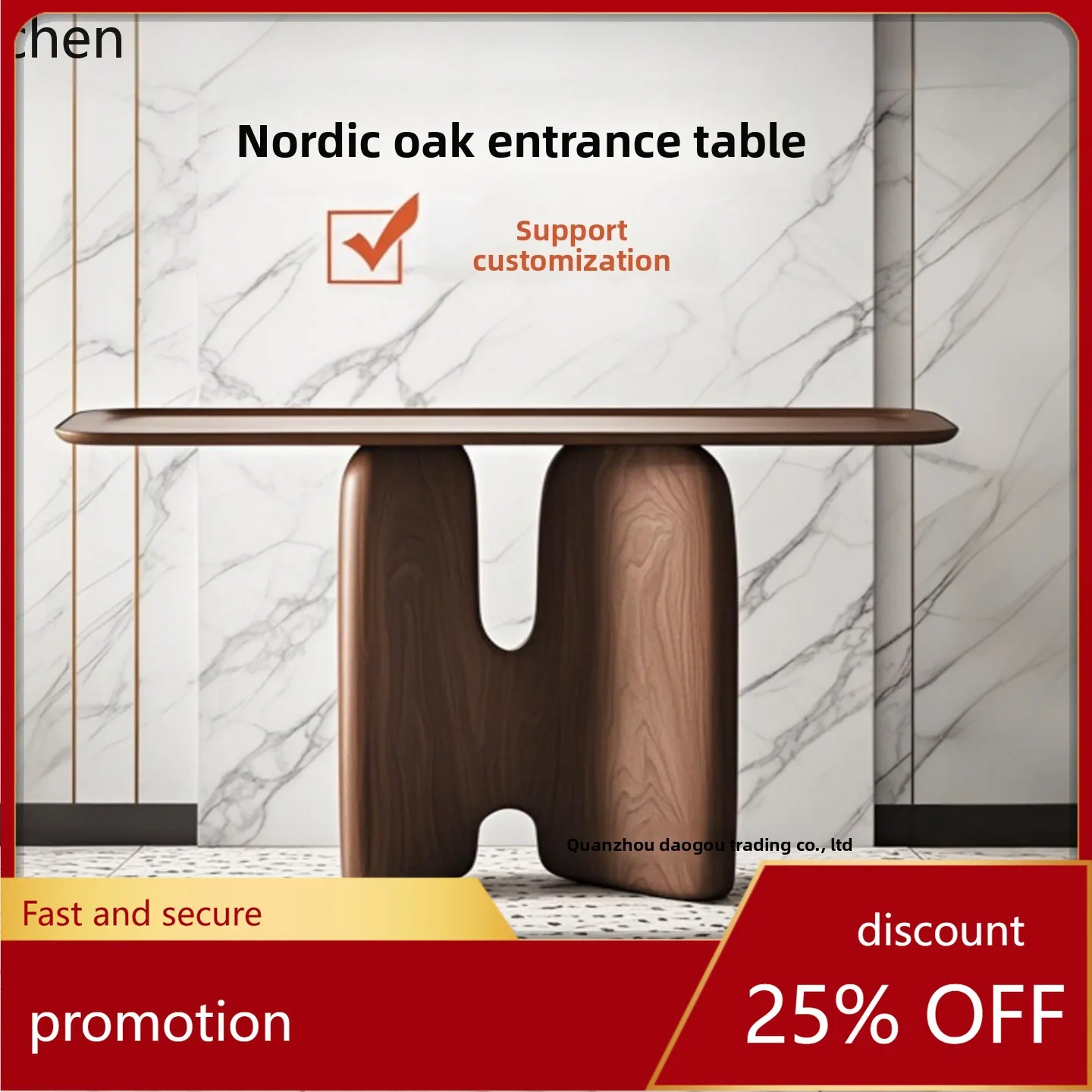 

LXC Lacquered Entryway Table Creative Art Entryway Cabinet Solid Wood Decorative Cabinet Modern Minimalist